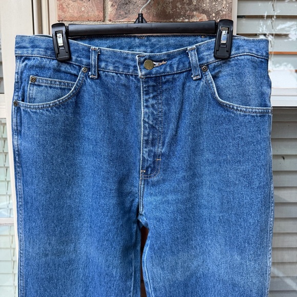 💖 Vintage Calvin Klein 100% Cotton Blue Denim Straight-Leg Jeans - Picture 16 of 16